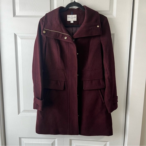 Cole Haan Signature Slick Wool Blend Coat - Picture 2 of 6
